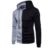 New Hoodies Men 2019 Male Long Sleeve Hoodie Two-Color Stitching Sweatshirt Mens  Hoodies Slim Tracksuit Large size M-3XL