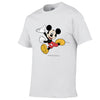 Disney Mickey Mouse Cartoon T-shirt Men Women Summer O-Neck T Shirt Casual Loose Color Print T-shirt Hip Hop Streetwear Top Tees
