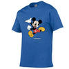 Disney Mickey Mouse Cartoon T-shirt Men Women Summer O-Neck T Shirt Casual Loose Color Print T-shirt Hip Hop Streetwear Top Tees